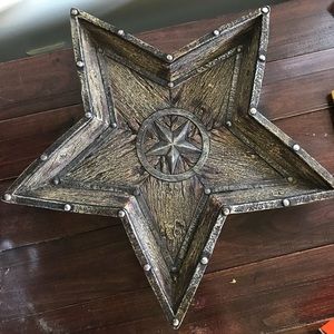 Western star tray & horseshoe coasters